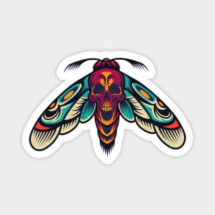 butterfly skull body Magnet