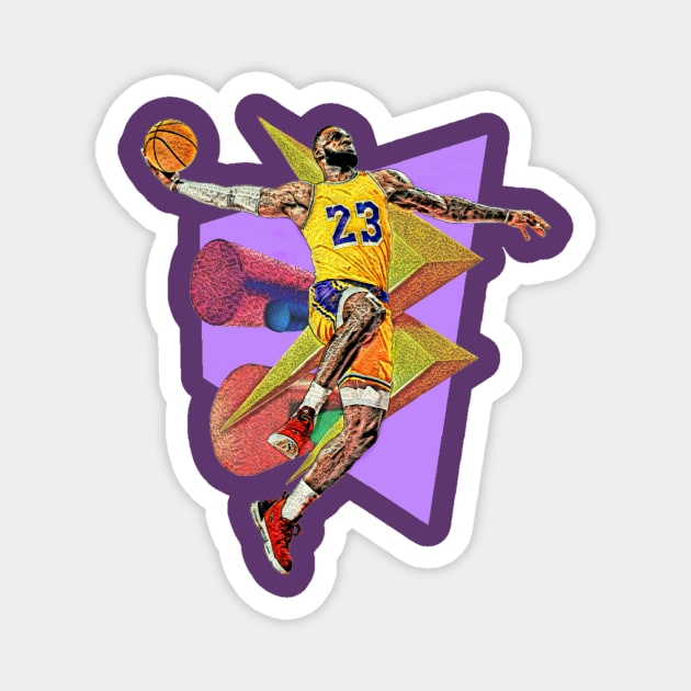 LBJ Magnet by HoopDynastees