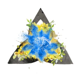 triquetra floral T-Shirt