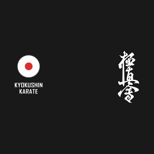 Kyokushin karate and Japanese flag T-Shirt