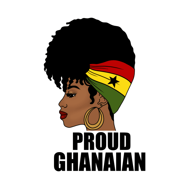 Ghana Flag, Proud Ghanaian Woman, Love Ghana, West Africa by dukito