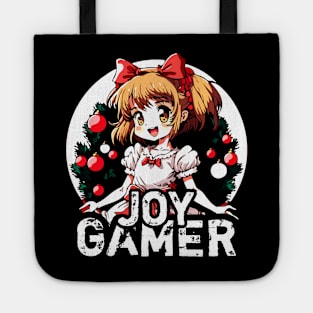 Kawaii Anime Girl Christmas Gamer Tote