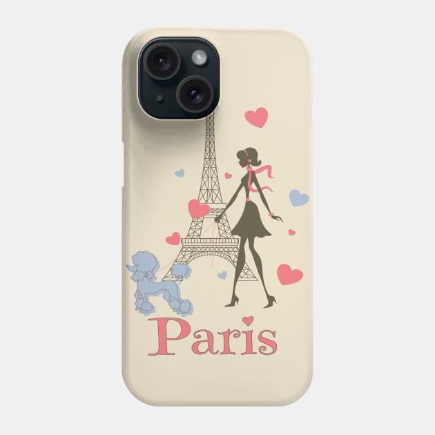 Girl in Paris Phone Case by AlondraHanley