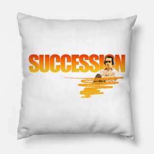 succession, tv series fan works graphic design by ironpalette Pillow