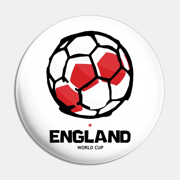 England Football Country Flag Pin by KewaleeTee