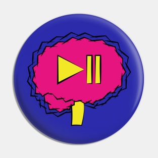 Music brain Pin