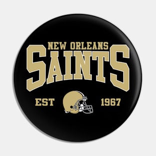 Retro New Orleans Football Pin