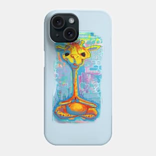 Meditating giraffe Phone Case