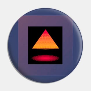 Glowing pyramid Pin