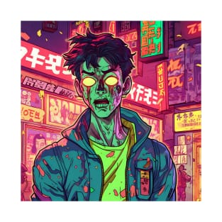 Korean Zombie man walking on the street T-Shirt