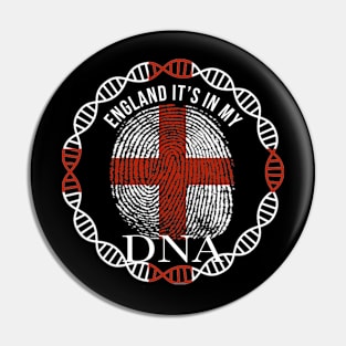 England Its In My DNA - Gift for EnglIsh From England Pin