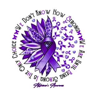 Alzheimer's Awareness Awareness - Sunflower Leopard warrior T-Shirt