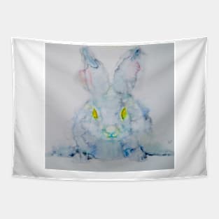 YELLOW EYES RABBIT Tapestry