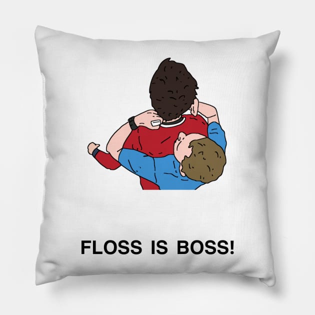 Peep Show Floss is boss! Pillow by tommytyrer