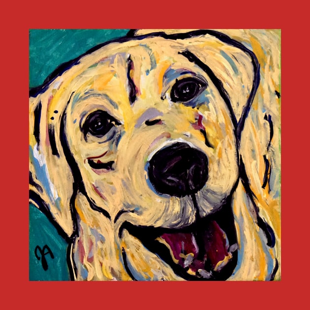 Smiley Yellow Lab by Jeneralarts