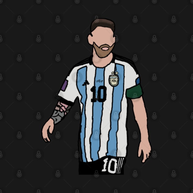 Lionel Messi Argentina 2022 World Cup by Soccer T’s