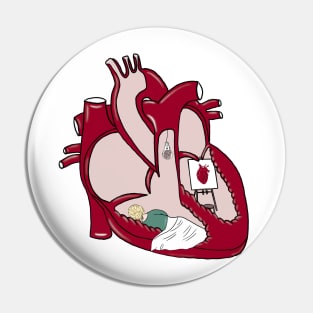 Heart anatomy Pin