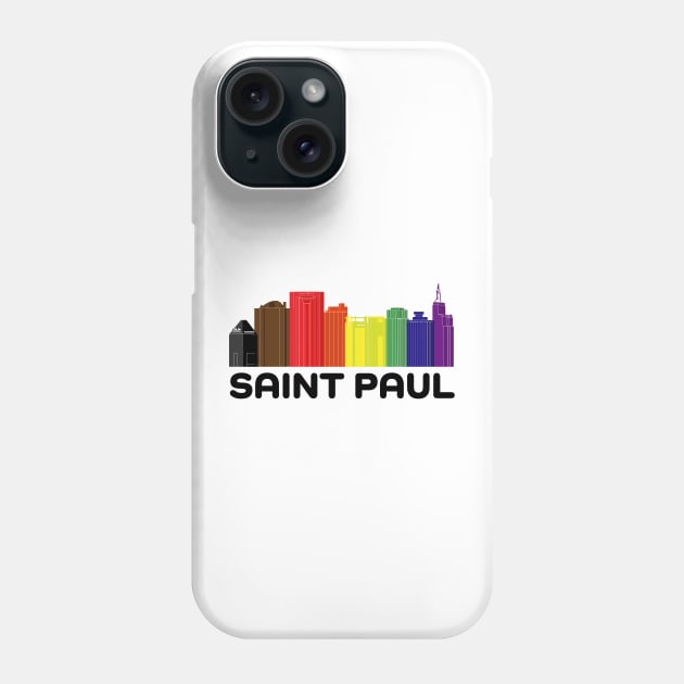 Saint Paul Pride Skyline Phone Case by andybirkey