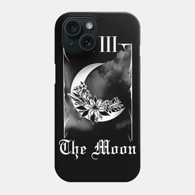 The Moon Tarot Phone Case by tokyorosetattoo