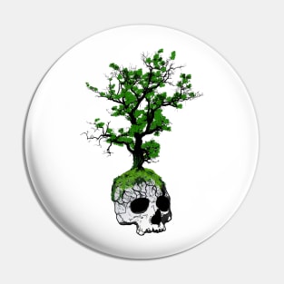Tree Skull Summer Pin