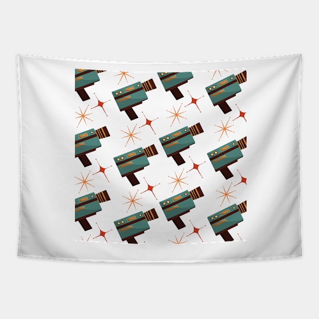 Unique Retro Magnétoscope Pattern Tapestry by Pris25