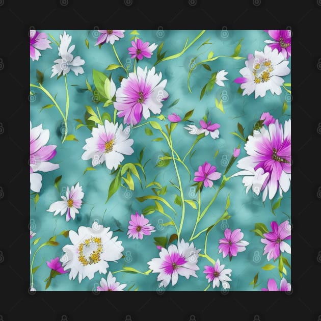 Floral pattern background by Russell102