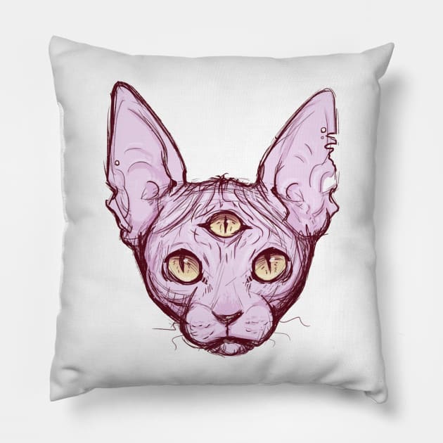 Sphynx. Pillow by SnakeGirl20