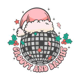 Santa's Disco Groove: A Merry Mix of Groovy and Bright Christmas Cheer T-Shirt