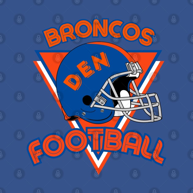 Denver Football Vintage Style by Borcelle Vintage Apparel 