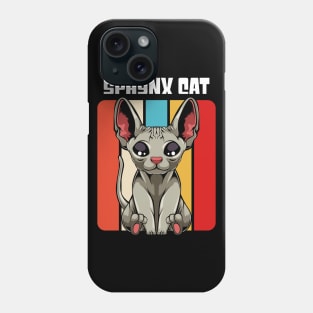 Sphynx Cat - Cute Retro Style Kawaii Cat Phone Case