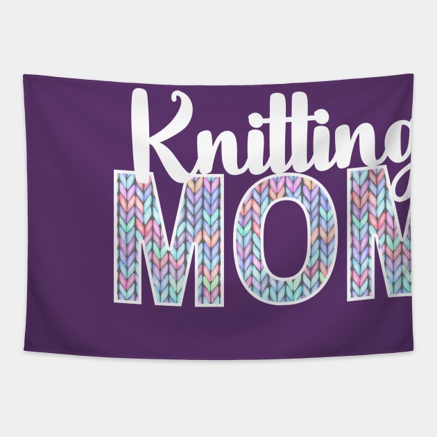 Best Knitting Mom Ever Tapestry by jackofdreams22