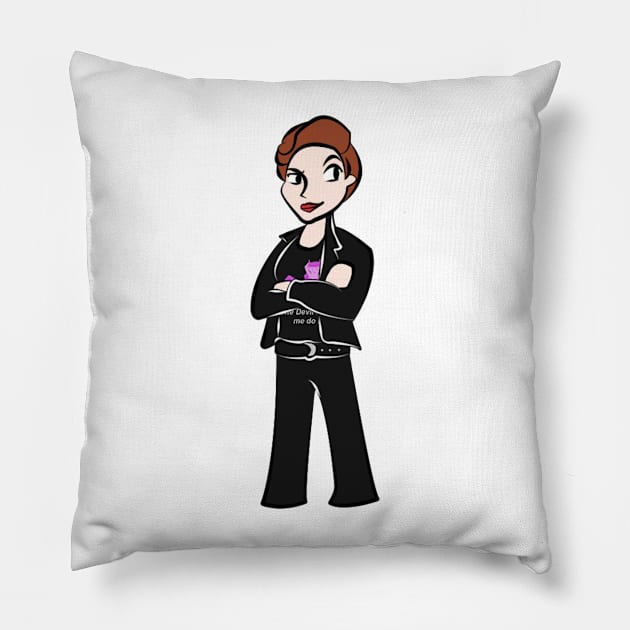 The most fashionable Knight of Hell. Pillow by somekindofguru