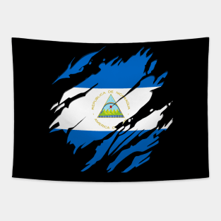 Proud Nicaragua Flag, Nicaragua gift heritage, Nicaraguan girl Boy Friend Nicaraguaense Tapestry