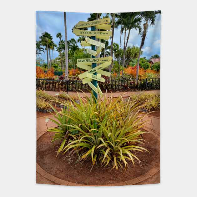 Dole Plantation Hawaii Tapestry by RaduRd