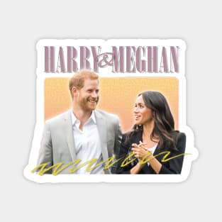 Harry & Meghan Retro Aesthetic Magnet