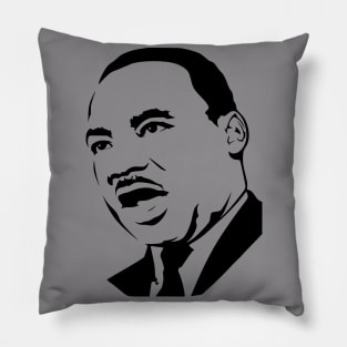 martin luther king stencil Pillow