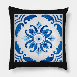 Traditional Portuguese glazed tiles Pillow