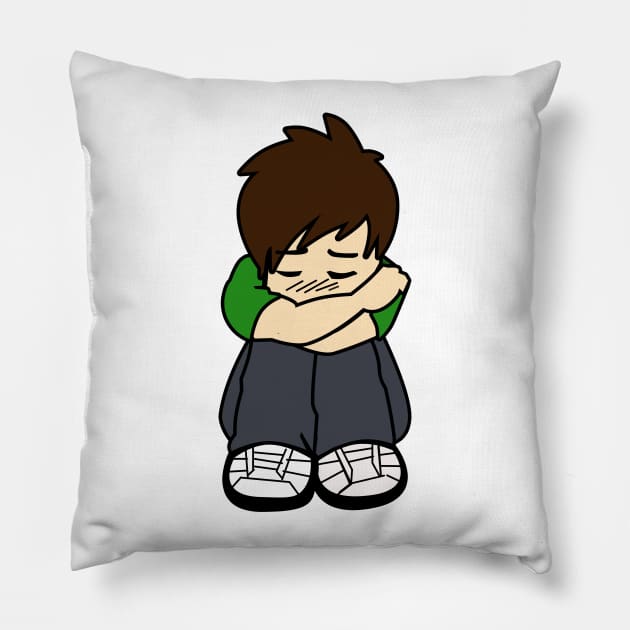 Boring Cartoon Pillow by arashbeathew