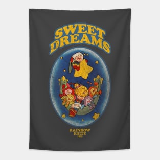 Sweet Dreams Rainbow Brite Distressed Tapestry