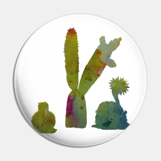 Cacti art Pin