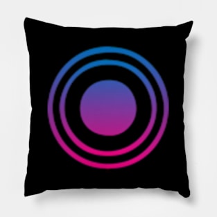 Geometric art of planets and moon Pillow