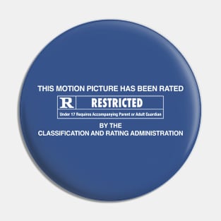 Motion Picture Rating R Pin