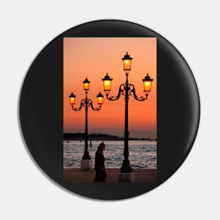 Silhouettes in Castelo, Venice Pin