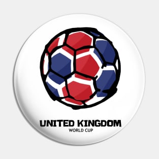 United Kingdom Football Country Flag Pin