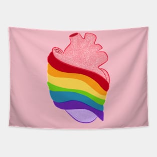 Human heart pride Tapestry