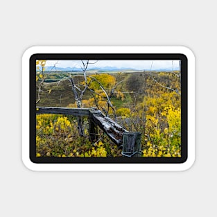 Prairie scene illustration Magnet