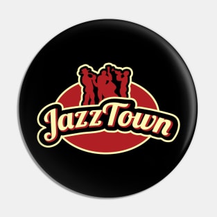 Vintage Style Jazz Themed Design Pin