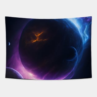 Planets Lights In Space Tapestry