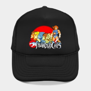 Retro Cats (Black Print) Hat