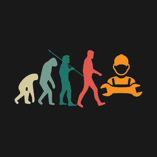 Vintage Retro Mechanic evolution T-Shirt